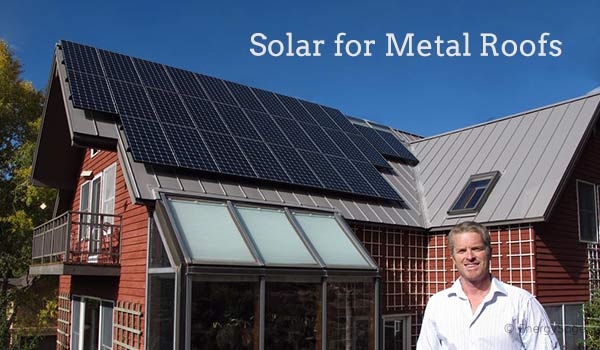 Trapezoidal metal roof solar rack profile