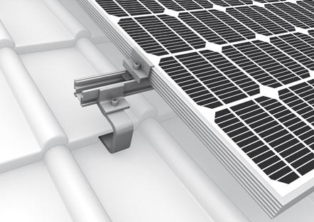 Solar PV SUS304 tagkroge til stiger