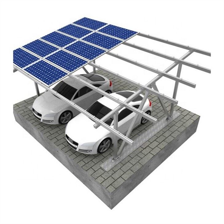Solar Powered Parking Lot Structure